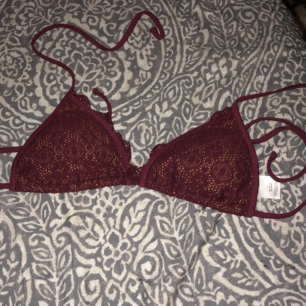 Burgundy Bathing suit top